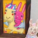 羽ばたくウサギ