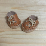 オビツ11 サイズ  編み上げスリッポン キャメル