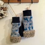 もこもこハンドウォーマー🎶北欧風グレー