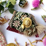 Bouguet  Embroidery ×fring   Ribbon  ヘアクリップ