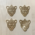 GOLD LEOPARD CHARM BEADS PARTS
