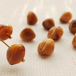 キャラメリゼ　チェコビーズ　8X7mm  10個