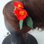 成人式・卒業式に:*:・'°☆小紅椿の髪飾り 