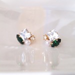  ❁スワロフスキー＆ビジューのプチピアス❁