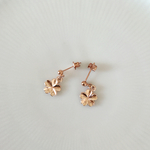 【再販×3】さくら咲く ピンクゴールドの小さいピアス