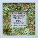 枠wakuフレームW25*ウェルカムボードボタニカルご両親贈呈花に！２個セット