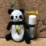 パンダさんあみぐるみリップケース🐼