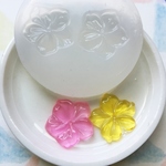 UVレジ液使用可！花びら型シリコンモールド・粘土や石こうにも〇／型番421－V