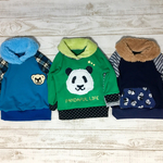 【m様ご依頼品】size90☆フード風襟ラグラントレーナー