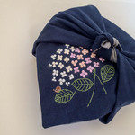 お弁当包みー紫陽花とかたつむりー