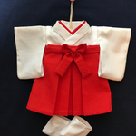  ※ nekumanさまご予約品※メルちゃんサイズの巫女さん風着物セット