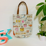 [カフェとストライプ]ミニバッグ❁﻿ちょっとそこまで