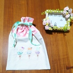 🍦🍭🍬アイスクリーム🍦🍭🍬刺繍巾着袋