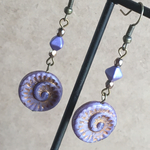 チェコガラスビーズピアス