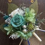 プリザーブドフラワー※コサージュ※ミントグリーン