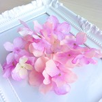 造花あじさい花びらパーツ　ライトパープル　２５枚