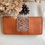 ◎長財布◎ ヴィンテージ ファブリック レディース 財布 革 レザー〔camel earth✴︎〕