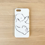 転がりシロクマのスマホケース