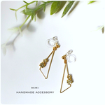 triangle stone ノンホールピアス&ピアス