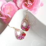 フラワーバスケット ピアス