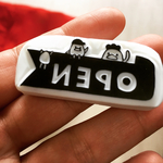 【受注生産】にわとり家族のオープンはんこ