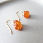 【ＳＡＬＥ】原石ピアス《Spessartite Garnet》