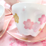 ポーセラーツ♡さくら満開の湯のみ4セット