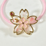 （訳あり）桜とかすみ草コラボヘアゴム 