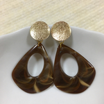 大人カッコイイ！大ぶりピアス♡(ブラウン)