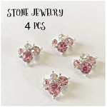 【new】stone jewelry   ピンクストーン
