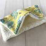  □771 今治タオル&ダブルガーゼ 大判タオルハンカチ  春の森