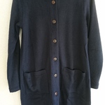 【冬物30%OFF】《送料無料》ロングカーディガン【もふもふネイビー】FREEsize