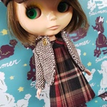 greenstudio＊ブライス＊茶色ハンチングとジャケットのセット  