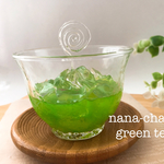 リアルサイズ日本の冷茶（抹茶）のメモスタンド