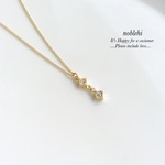 【noblehi】double Elegant stone  ネックレス＊E34