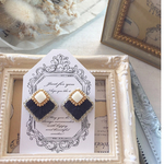 ⑅square刺繍ピアス・イヤリング