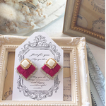 *˚.·˖*·⑅チェコビーズ刺繍ピアス*˚.·˖*·⑅