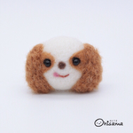 ブローチ　(ペロリンわんこ) C-1