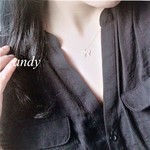 Ribbon Gold Charm Necklace