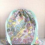 グリーンリボン×きんちゃく袋♡
