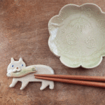 お箸置き【 おさかなくわえたネコ】