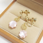 ❤SALE❤*E62*宝石質マザーオブパール（ピンク）☆イヤリング