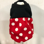 犬服!!赤ドット バルーンワンピ☆XS.S.M
