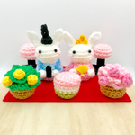 ひなまつり☆白うさぎのお雛様とお内裏様の雛人形セット