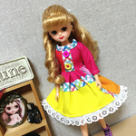 ブライス　リカちゃん　マルチカラー  ワンピース　