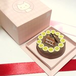 ミニチュア　ホールケーキ　（バースデー◇チョコバナナ）☆ケーキボックスつき