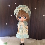 ネオブライス　２２ｃｍドールサイズ　初春の雪花ドレスセット
