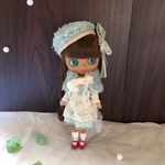 ミディブライス　初春の雪花ドレスセット