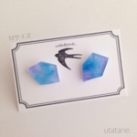 *受注制作*記憶の宝石ピアス - まどろみ