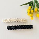 【M様オーダー品】spiraea Laceのバレッタ*Lサイズ：2点